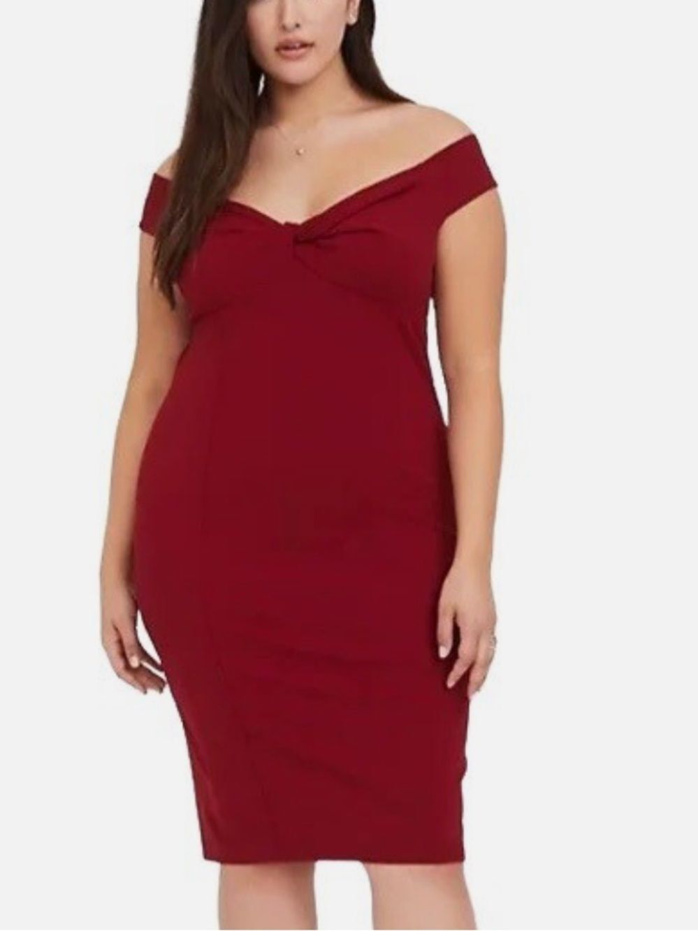 Torrid Red Bodycon Twist Front Dress Women’s Large (0)